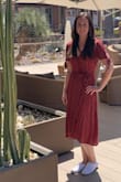 This dress is so comfortable and light that it is perfect for summer and even for fall with a denim jacket. I am hoping this dress will come in more colors and already going to but the rust orange dress! I definitely recommend this beautiful dress! - Sierra D.