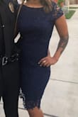 Wore this dress to a graduation and it was absolutely perfect... I'm pear shaped with a little extra junk in the trunk so it's hard for me to find stuff that fits my waist and hips/booty. This dress was absolutely perfect and hugs all the right spots. 100% would recommend!!! - Elisa G.