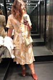 I absolutely love this dress, I'm so glad I bought it. The pattern is gorgeous and the fabric is thin but not see-through, so it's great for looking nice in hot weather. I've already worn it a few times and looking for more opportunities to continue to do so! - Lia G.