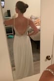 This wasn't the initial style of dress that I was thinking for my wedding dress. However, when I tried it on it instantly felt amazing and I LOVED it! It feels really sexy and special, perfect for a bride :) - Abigail O.