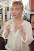 So awesome. I can wear this for a casual day out or for my performances. I like it better with the sleeves rolled up like it is in the photo for Allie. I think this is a must have item. - Kristina H.