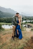 This dress was so beautiful for my engagement shoot. It popped in the photos and was just the right amount of sexy/classic beautiful. - Katie M.