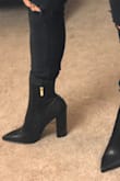 These are super cute but the heel is a little higher than I like. Love the look and feel though. Feels like a super soft leather. But also they were probably half size too big. So I will be returning. - Felecia