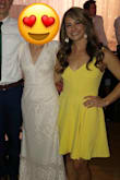 I bought this dress for a summer wedding and absolutely loved it! The fit of the top is snug with a looser skirt, which added the perfect amount of shape and flare! The color was eye catching without being "too" bright. I got several compliments throughout the evening! I was able to wear breast petals and still feel secure, but there is definitely enough coverage to be able to wear a bra, if preferred. Such a pretty dress! - Tiffany E.