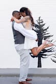 I came so close to choosing this as my wedding dress but went with another from this site. I love the dress and it is extremely flattering! I did have it altered to cocktail length for my reception and it was STUNNING! I received so many compliments and it was perfect for dancing the night away! - Aimee H.