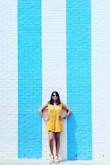 Very casual little romper. Love the color and the material is thick enough to not be see through but still light enough to wear in the heat! Cute with a little bralette. - Sarah S.