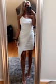 Bought this dress last minute for a cocktail party! Shipping was fast, packaged nicely, material is so nice and not see-through at all! Fit like a glove and got so many compliments. Absolutely love it :) - Morgan S.