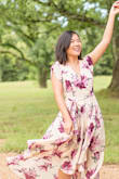 I got this lovely dress specifically for my engagement photos! While the bust area was loose for me, a little safety pin was all it needed. - Jacey J.