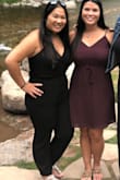 I was never a jumpsuit type of girl due to my body type but I figured I'd give it a try for my best friend's wedding. Since I was in the bridal party, I wanted to dress to impress. This outfit did not disappoint. At first, it was a little tight around the thighs but it definitely stretched out throughout the day. The length wasn't too long for someone my height, which I was very paranoid about. The only downside is that you have to steam/iron it out after each wash because it get very wrinkly in the wash. Other than that, I am very happy with my purchase. - Lisa L.