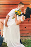 I had the chest taken in and the bottom hemmed. It was so perfect for my backyard wedding. I got sooooo many compliments. BUY THE DRESS! - Courtney N.