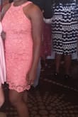 This dress fit my body perfectly and the color complemented my skin beautifully. It had a snug fit but I never had to constantly pull the Hem down as I walked, which is usually a problem I encounter with close fitting dresses. - Roh B.