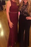 I got double the value out of this dress and wore it to a wedding and then a gala fundraiser a couple weeks later and everyone love it, including me!! So many people complimented the elegance of it and how it fit. Very comfortable and one of my most favorite purchases! I don't usually wear dark colors, especially red but this color is just the right shade and looks amazing on lace! - Lesli B.