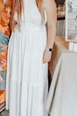 I wore this to my bridal shower and felt beautiful in it. Fits perfectly and is flowy and light. - Aarika H.