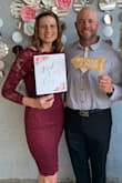 Bought for my nieces wedding, the lace was breathable, length was great, moveable, great dress. - Lesli G.