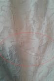 Chose this dress for my budget-friendly wedding dress. When it finally was delivered I tried it on immediately only to notice the chest section of the lace was already becoming detached from the midsection seam. It was frayed at the seam several inches on the front in a way that was un-fixable without having additional fabric to work with. Also the back lace was starting to separate from the seam as well, that probably could've been fixed but due to the front I ended up contacting customer service to get a return started and am currently waiting on a refund. BUT, I will say the customer service was excellent to deal with and although this was unfortunate, they have definitely felt like my concerns have been prioritized and actually mattered. One of the best places for customer service I've dealt with before.
Other opinions of the dress - fits fairly true to size but is definitely form fitting, I would size up if you are between sizes in chest/waist. Very beautiful otherwise and very flattering, except for the bottom hem which several people have commented on - the lace is shorter than the under-layer and it's super weird. If hemmed, a L on a 5'7" person makes it way to short, standing flat foot you can see your feet already. Had I kept it I would've probably taken out the seam or added more lace or something to make it more poofy/look longer. - Danielle H.