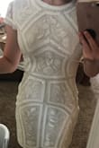 I bought this dress for my rehearsal dinner. Probably my favorite dress I have ever bought from Lulus. The beading is even more beautiful in person! My only wish is that the zipper came down a little further, because with where it stopped, I had to be really careful not to bust seams to get over my hips. Other than that I am so in love with it. - Hanna F.