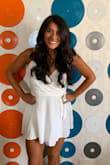 I wore this for my rehearsal dinner and everyone thought it was very cute! The only problem is that it's VERY Flowy so when the wind blew everything showed! I think this is perfect for anyone 5'5 and under. Also you can't really wear a bra with it so if you're big chested then it's probably not for you. - Annika D.