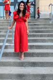 Absolutely loveddddd this jumper! The material is beautiful and has a shiny threading in it that just picked up the sun light perfectly! The ruffles on the shoulders were so fun and glam. - Meaghan P.
