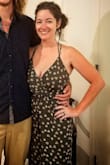 I got a lot of compliments when I wore this to a wedding. It is a bit long, but I made it work with wedges. I don't wear too often as it is cumbersome to get back on after using the restroom. I wore the petals. - Ashlee R.