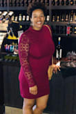 The fabric of this dress is thicker than what I'd expected. It's definitely tight. Wasn't the most comfortable - Cyneatria