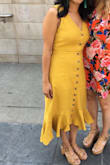 I've been eyeing this dress for a while. Finally, I decided to buy it and it didn't disappoint. Gorgeous fit! Only problem was that the chest area was a little tight (I'm a 34C). Overall must have dress! - Ana U.