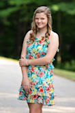 This dress looked absolutely beautiful on!! I chose to wear this for my senior pictures, and it was flattering from every angle. It was the perfect length and it flowed in the breeze. Definitely one of my favorite dresses ever. 11/10 recommend!! - Olivia M.