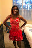 I'm a very small person and always find it hard to find dresses. However, this dress fit me perfectly and I love it. It's a little tight on the busy area, but other than that it's great. - Kaila W.