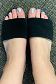 I ordered these to wear to a wedding so I wouldn't have to wear heels but would still look nice. They're super cute! Definitely just a basic sandal though with no arch support or anything so if you need that these probably aren't for you. I wore them for hours and I did dance in them for a while too and they were comfy for me! Only complaint is the suede part that goes over your feet gets dirty super easily and they got slightly loose after a couple days. I do have slender feet though, so that could be just me. I would totally recommend them, though, especially for the price point! - Brook B.