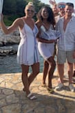 I have this dress is white and red and I get tons of compliments. - Tara B.