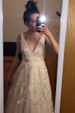 I am so in love with this dress! It's so much better than I imagined it being. The quality of the material is so durable. The straps are a little loose but not by too much! And the detailing is so beautiful. I can't wait to wear this dress to my wedding. - Carissa M.