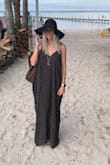 Love this dress! Very flowy, cute, and comfortable! Make sure to pay attention to the cleaning directions! It's dry clean only. I washed mine and it shrunk, and messed up how it fit,  so I did end up buying another one because I loved it so much. - Shelby A.