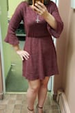 Med fits just right. It's short but very cute & comfy. - Kristin F.