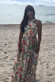 Beautiful dress, I used for my daughter's wedding on the beach, super light fabric, perfect colors, received a lot of compliments... I am super satisfied! - Jane L.