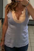 Not sure how anyone could pull this off without something underneath but with a cute bralette, this top totally work!! - Kristen M.