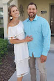 Lulus is a tried and true company I always use and suggest to my friends and family! I wore this for my 6th wedding anniversary dinner and hubby was floored. I was a bit weary of the off-shoulder look at first, but this may have been the most comfortable dress to date. It flows so beautifully while concealing any undergarments. Plus, you cannot beat the earrings to match. - Brittany D.