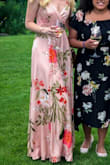 Love the material and tie around waist to adjust fit (which I was glad to loosen after dinner.) - Kaitlyn P.