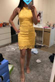 Bought this for a summer wedding in North Carolina and it was perfect. The gorgeous yellow color makes me look tanner than I really am. I received many compliments when wearing this. Great dress for many occasions. - Liane Y.