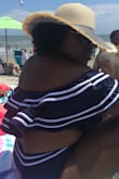 This hat is absolutely gorgeous and it totally blocks the sun. Fantastic price and very quick shipping. - Catherine C.