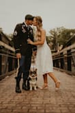 I can't believe how perfect it was! I was sooo in love with how it fit. I got married in this dress and felt stunning. When my husband saw me his reaction was everything... and that was just an elopement dress. - Victoria M.