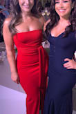 I originally ordered the dress in a medium but it turned out to be a bit too big around my waist, it's really good quality material but def has a bit of stretch to it , in a good way, so I ended up ordering a small which fit like a glove. It held me in the whole night and I got a billion compliments on it. The red was also an amazing choice of cover - Hengameh N.