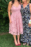 I bought this dress for a wedding and it was perfect! Tons of compliments, beautiful color, comfortable and flattering. Can't wait for another opportunity to wear it! (Also it has pockets, which we all know is great.) - Whitney Y.