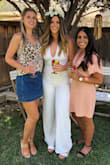 I absolutely love this jumpsuit. Fit like a dream especially because my hips are large and my waist is smaller so I was able to get a medium to fit my waist but the stretch fit over my hips. Wore this for my bridal shower and everyone LOVED it! - Kimberly B.