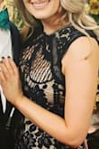Wore this to a friends wedding and it fit like a glove. The high neck and lace detail kept it classy while the peak-a-boo lace waist line and sweet heart top kept it interesting and sexy. - Dena S.