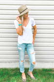 I usually wear a size 3, but I sized up to a 5. They were a little loose, but I was able to put them in the dryer. I love the way they feel, fit and wear. They're the perfect wash and can be worn for any season! - Lauren C.