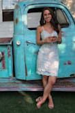 I ordered this dress for a wedding unsure about how it would fit but loved the color. It fit perfectly and was really cute! Got lots of compliments. - Stacy F.