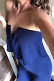 I have this in both navy and black because it is truly the perfect jumpsuit. Can dress up or down. The quality feels amazing and I love the fact I don't need a bra! - Abbie L.