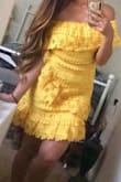 I got this dress for a baptism party and I got a lot of compliments. I'm usually a medium size, but I decided to get a small, and I'm glad I did. - Claudia V.