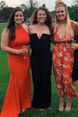 Material is stretchy so it fits but not so stretchy it falls, I wore this to a wedding and it did not budge all night! 

Fit body perfectly, but it was a little long even with heels. Definitely need to get it hemmed before I wear it again. Overall loved it and feel great in it! - Erin M.