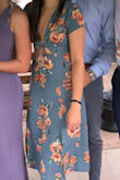 The waist is extremely tight and I can't raise my arms up too high because the sleeves are very constricting. The issue is even with its tightness the chest area kinda opens up so I tied it extremely tight and that fixed it. This dress is beautiful and sexy I absolutely love it! I would just order a size up! - Hailey S.