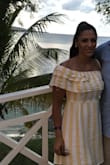 This was the perfect vacation dress. The material is very very hard to iron even with a professional steamer so you want to pack this in a garment bag if you are traveling. - Maritza